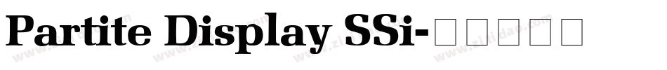Partite Display SSi字体转换